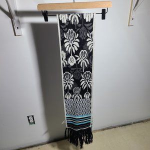 SmartWool Scarf Black / Blue Floral